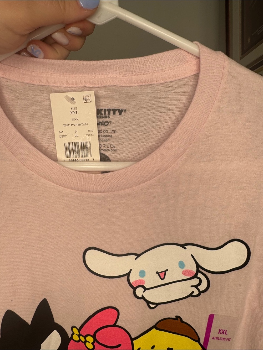 Hello Kitty & Friends Pink Graphic Tee 2XL Kawaii Sanrio Cotton - Picture 6 of 7